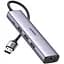 Концентратор Ugreen USB 3.0 to 3хUSB 3.0/Type-C+RJ45(1000M) Ethernet 5in1 CM475 (60554) - мініатюра 1