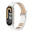 Шкіряний ремінець Mijobs для фітнес браслета Xiaomi Smart Band 9 White Silver - мініатюра 2