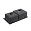 Кухонна мийка Kroner KRP Schwarze - 7843ZHM PVD (3,0/1,0 мм) CV022797, Чорний - мініатюра 5