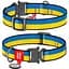 Нашийник для собак Waudog Nylon Colors of freedom, з QR паспортом, металева пряжка-фастекс, S, 23-35х1,5 см - мініатюра 3