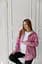 Женская рубашка для беременных стиля oversize из микровельвета Varna размер L-XL Lullababe пудровая - миниатюра 6