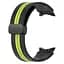 Ремінець для Samsung Galaxy Watch 4 Classic 42mm - чорно-зелений ширина кріплення 20мм силікон Watchbands Cls-line-black (W35-7WB62202667) - мініатюра 3