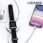 Беспроводное зарядное устройство для Usams US-CC096 Wireless Charger + Lightning кабель (CC96WH01) - миниатюра 5