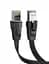 Патч корд UGREEN мережевий кабель 40 Гбіт\с 2000 МГц Ethernet RJ45 Cat 8 плоский 1М Black (NW134) - мініатюра 1