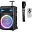 Портативна колонка бумбокс XPRO NDR-Q08 валіза 30Вт USB SD FM радіо Bluetooth 1 мікрофон ДУ (MER-15676) - мініатюра 1