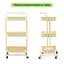 Етажерка Wall Sticker SW-00002105 мобільна триярусна універсальна з металу 45х37х82 см кремова - мініатюра 3