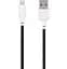 Кабель Gelius Full Silicon Cable USB to Lightning GP-UCN001L 18W 1.2m Black-White - мініатюра 1