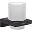 Стакан подвесной Hansgrohe AddStoris Matt Black/стекло 41749670 черный матовый - миниатюра 1
