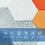 Панель стінова Sticker Wall 3D 700х700х4мм Помаранчева мозаїка SW-00002013 - мініатюра 4