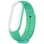 Ремешок Uwatch Double Color Replacement Silicone Band For Xiaomi Mi Band 5/6/7 Mint/White Line - миниатюра 1