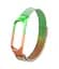 Браслет BeWatch для Mi Band 5/6 міланська петля з магнітною застібкою Ремінець Оранжево Салатовий (1540220) - мініатюра 2