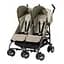Прогулянкова коляска для двійні Peg-Perego Pliko Mini Twin Class Beige, бежевий (IP04280000SU36SU56) - мініатюра 1