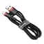 Кабель Baseus Cafule Lightning 1.5A (2m) red/black (CALKLF-C19) - мініатюра 6