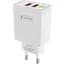 Зарядний пристрій Celebrat C-N5 2.4A 2USB + Type-C Cable White - мініатюра 5