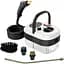 Многофункциональный пароочиститель Steam Cleaner 2500W бак 900 мл с набором насадок 10 в 1 Белый/Черный - миниатюра 1