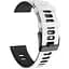 Силіконовий ремінець Rage для Samsung Galaxy Watch 46mm - біло-чорний ширина кріплення 22мм Watchbands (W25-5WB91656122) - мініатюра 1