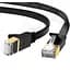 Патч-корд Ugreen NW107 Cat 7 плоский чорний 3 м (NW107) - мініатюра 1