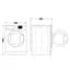 Пральна машина Whirlpool фронтальна, 10кг, 1400, A+++, 60см, дисплей, пара, інвертор, люк чорний, білий (FFB10469BVUA) - мініатюра 8