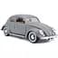 Автомодель Bburago Volkswagen Kafer Beetle 1955, 1:18 сіра (18-12029 GY) - мініатюра 4