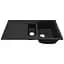 Кухонная мойка Adamant NEW LINE PLUS черная 975x495x235 мм, с крылом 97,5 см - миниатюра 2
