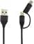 Кабель TOTU LI11 Fruitfull-Series 3 in 1 Cable 0.25m Black - миниатюра 2