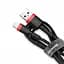 Кабель Baseus Kevlar Cable USB to Lightning 2A 1m CALKLF-B19 Black-Red - миниатюра 2