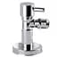 Кран напівобертовий кутовий з цангою Solomon 1/2″х 3/8″ Lazer 7076 000002250 - мініатюра 2