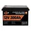 Акумулятор LP LiFePO4 12V (12,8V) - 200 Ah (2560Wh) (Smart BMS 100А) з BT пластик для ДБЖ - мініатюра 1