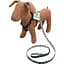 Комплект капроновый Lucky Pet Лапки: шлея 24-28х38-46х1 см + поводок, черно-серый - миниатюра 2
