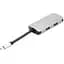 USB-Хаб PowerPlant USB-C CA911691 USB-C-2хUSB3.0, HDMI, RJ45, USB-C (CA911691) - мініатюра 1