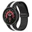 Ремінець для Samsung Galaxy Watch 5 40mm - чорно-білий ширина кріплення 20мм силікон Watchbands Cls-line-black (W35-8WB66352299) - мініатюра 2