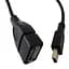Кабель Atcom USB - mini USB V 2.0 (F/M), 0.8 м, чорний (12821) - мініатюра 1