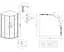 Душова кабіна без піддону Koer SR SC04-90x90x195-TR-07 прозоре скло Easy Clean 5 мм, graphite KR5362, Універсальна, прозорий, графіт - мініатюра 9