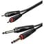 Готовий аудіокабель 2xJack 6,3 mono — 2xRCA Roxtone SAC-C150-L2 2 м - мініатюра 1