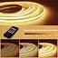 LED лента ROUKLE 8 мм COB LED Strip Light - 10M 24V Dimmable Super Bright Tape Lights CRI90+ с радиочастотным пультом - миниатюра 5