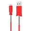 USB Cable Hoco X24 Pisces MicroUSB Red 1m - мініатюра 1
