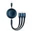 Кабель Baseus Bright Mirror 2 Series 3-in-1 Cable USB to MicroUSB+Lightning+Type-C 3.5A 1.1m CAMJ010003 Blue - мініатюра 2