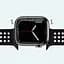 Ремінець силіконовий Hoco iWatch WA08 honeycomb 38/40/41 mm чорний - мініатюра 3