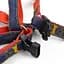 Шлея с поводком для собак AnimAll Denim Leash Red, 28-38х1/120 см - миниатюра 3