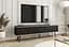Тумба под телевизор Perfect Home Оро/Oro 3-дверная с черными ножками RTV175 Черный мрамор роял (PFH-091340) - миниатюра 1