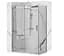 Душова кабіна Rea Nixon 80x120 L chrome REA-K5010 + REA-K5002, Хром, Ліва, прозорий, хром - мініатюра 1