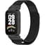 Ремешок DK для Xiaomi Mi Smart Band 9 Active Metal Milanese Loop Magnetic (018854) (black) - миниатюра 1