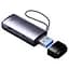 Картрідер Baseus Lite Series USB-A to SD/TF Card Reader WKQX060013 Grey - мініатюра 1