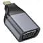 Адаптер переходник Hoco UA34 Type-C to VGA metal grey - миниатюра 4
