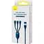 Кабель Baseus Flash Series Ⅱ 3-in-2 Cable USB+Type-C to MicroUSB+Lightning+Type-C 100W 1.2m CASS030103 Blue - миниатюра 6