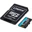 Карта пам'яті Kingston microSD 128GB C10 UHS-I U3 A2 V30 R200MB/s + SD - мініатюра 2