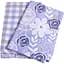 Набір вафельних рушників MirSon №606 Blue flowers 60х45 см 2 шт. (2200006740148) - мініатюра 1