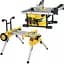 Пила настільна-циркулярна мережева DeWalt + стіл DWE7485RS - мініатюра 1