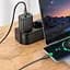 СЗУ Hoco N63 Gentle PD30W+QC3.0 (1USB-A/1C) + кабель Type-C to Lightning Black - миниатюра 7