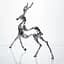 Декоративна фігурка Yiwu Reindeer 30х8х29 см металева статуетка колекційна для дому декор на камін HP-7-9 - мініатюра 5